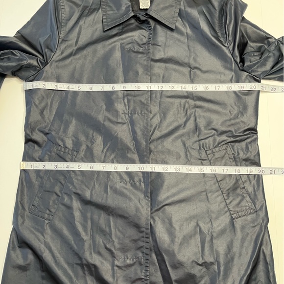 Armani Exchange Women’s Navy Nylon / Polyester Button  Coat M - Picture 10 of 14